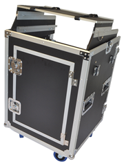 Cobra 12U + 10U Rack Case with Laptop Shelf & Side Table – Studio & Live